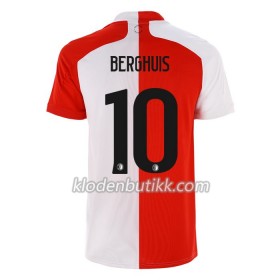 Feyenoord Rotterdam Steven Berghuis 10 Hjemme Fotballdrakt 2020-2021 Kortermet